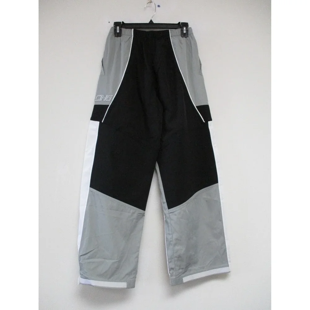 Kith Racing Collection Motocross Pants Mens Small Gray Belted Y2K Baggy